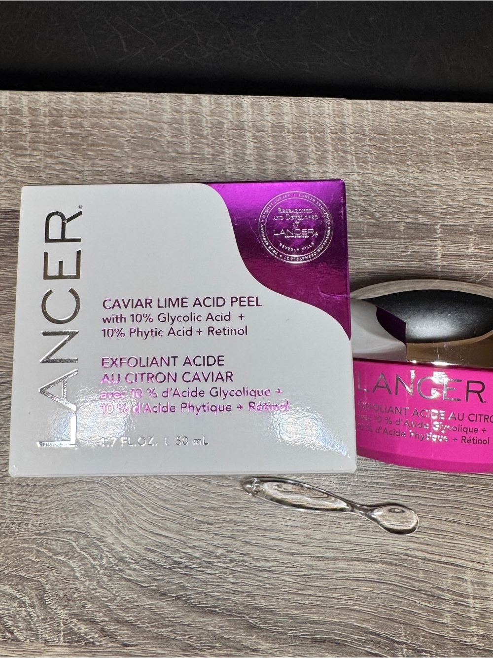 Lancer Caviar Lime Acid Peel With 10% Glycolic Acid 10% Phytic Acid Retinol 50ml